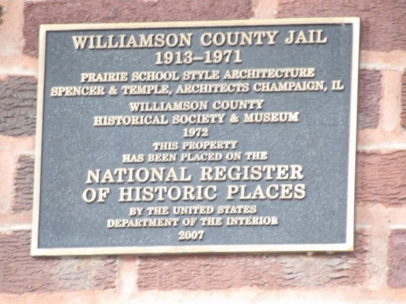 Williamson County Jail Marker. Click for full size. Williamson County Jail Marker image. Click for full size.