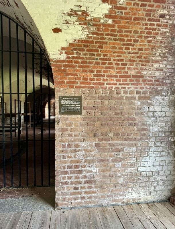 Fort Pulaski Prison Marker. Click for full size. Fort Pulaski Prison Marker image. Click for full size.
