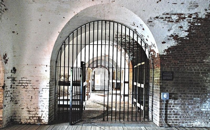 Fort Pulaski Prison Marker. Click for full size. Fort Pulaski Prison Marker image. Click for full size.
