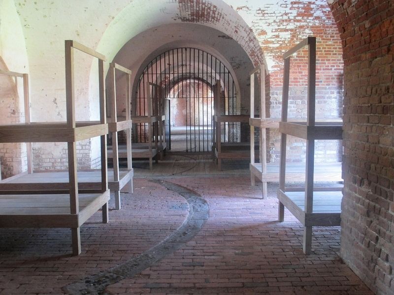 Fort Pulaski Prison interior. Click for full size. Fort Pulaski Prison interior image. Click for full size.