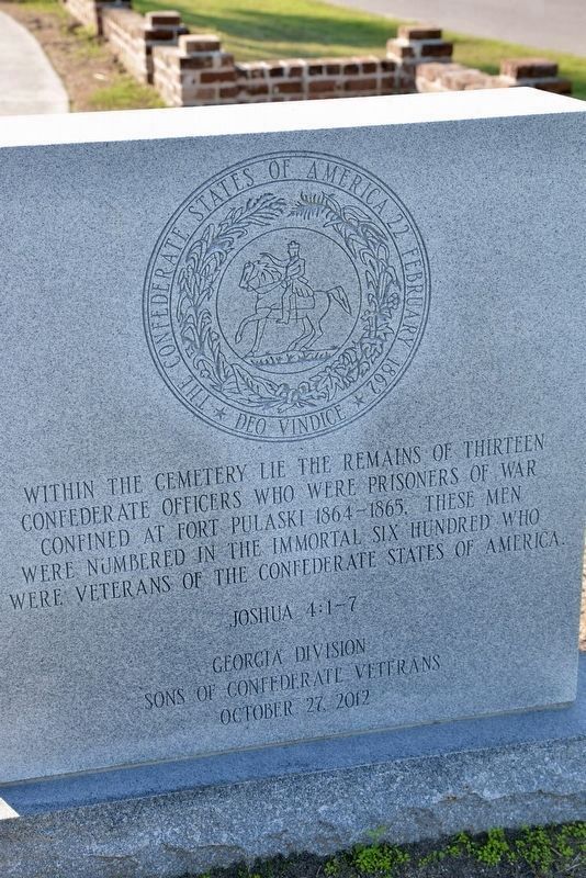Thirteen Confederate Officers. Click for full size. Thirteen Confederate Officers image. Click for full size.