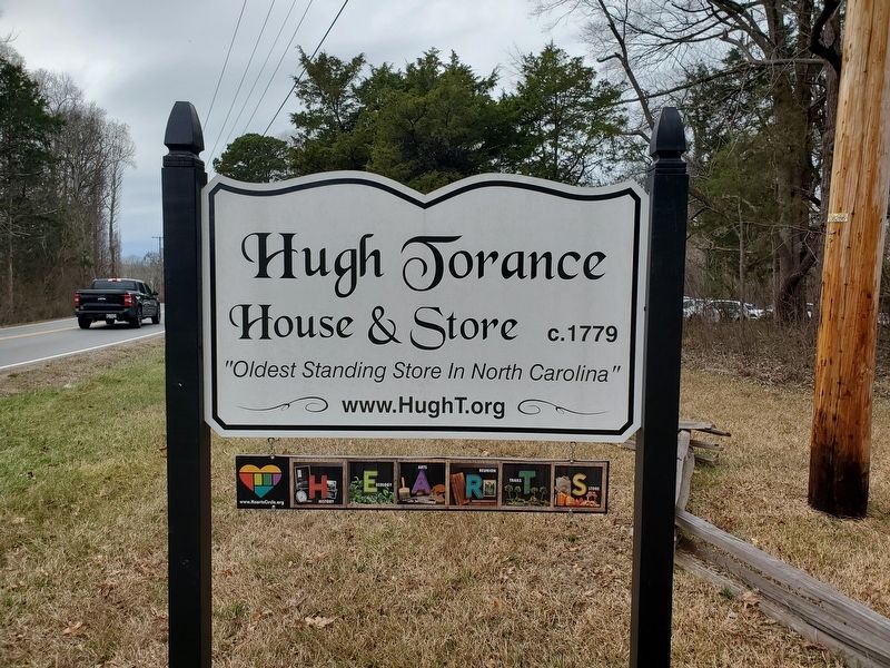 Hugh Torance House and Store sign c. 1779 image. Click for full size.