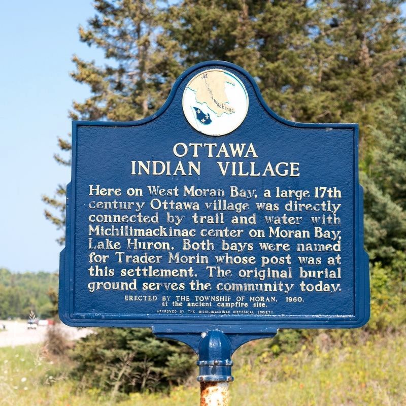 Ottawa Indian Village Marker image. Click for full size.