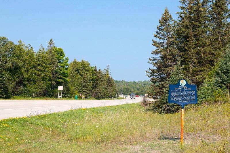 Ottawa Indian Village Marker image. Click for full size.