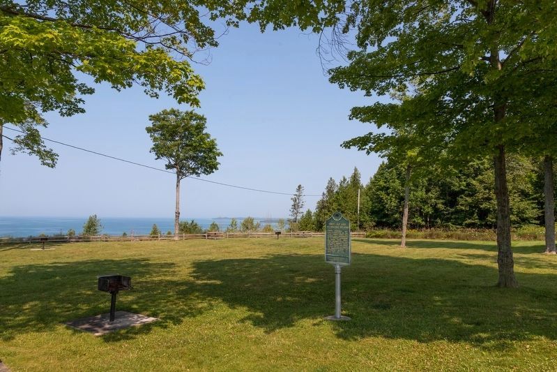 Gros Cap and St. Helena Island Marker. Click for full size. Gros Cap and St. Helena Island Marker image. Click for full size.