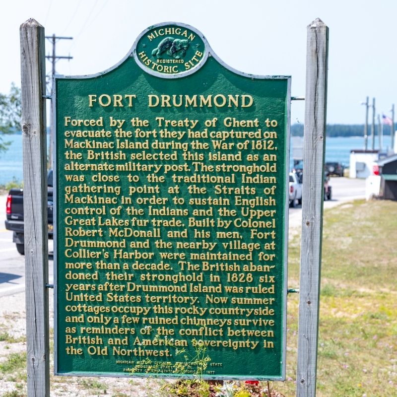 Fort Drummond Marker. Click for full size. Fort Drummond Marker image. Click for full size.