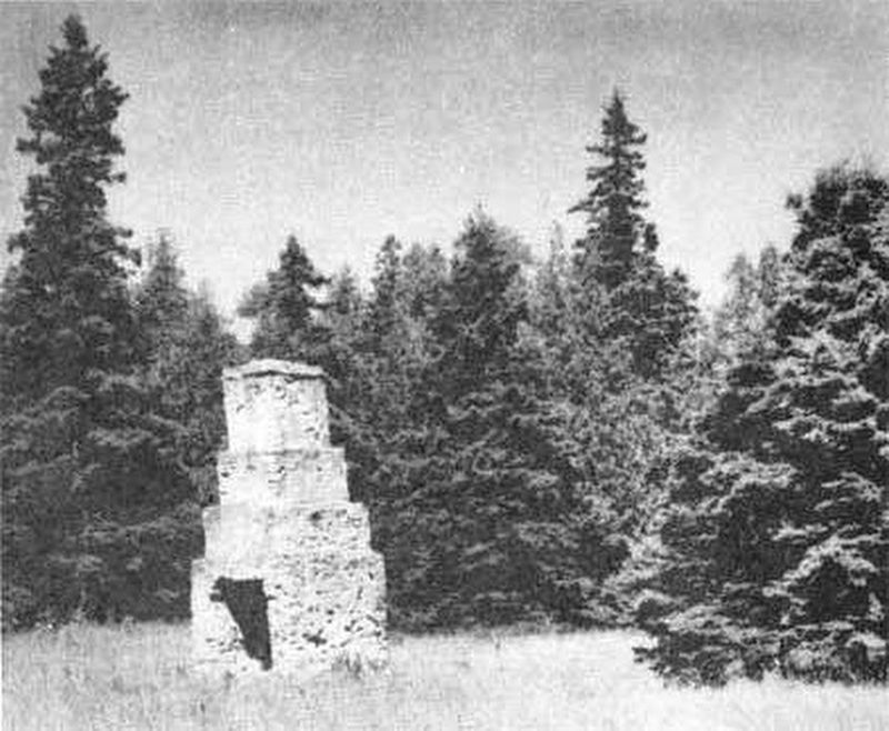 Fort Drummond Site Chimney Ruin. Click for full size. Fort Drummond Site Chimney Ruin image. Click for full size.