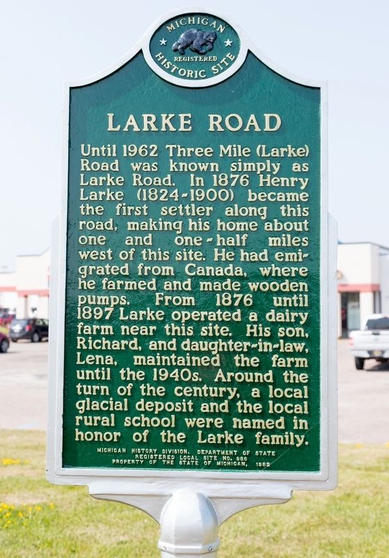 Larke Road Marker. Click for full size. Larke Road Marker image. Click for full size.