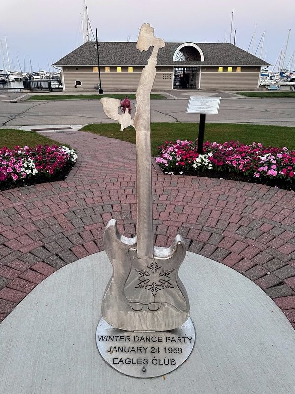 Front of memorial guitar image. Click for full size.
