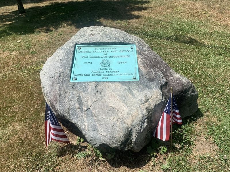 In Memory of Ipswich Soldiers and Sailors Marker. Click for full size. In Memory of Ipswich Soldiers and Sailors Marker image. Click for full size.