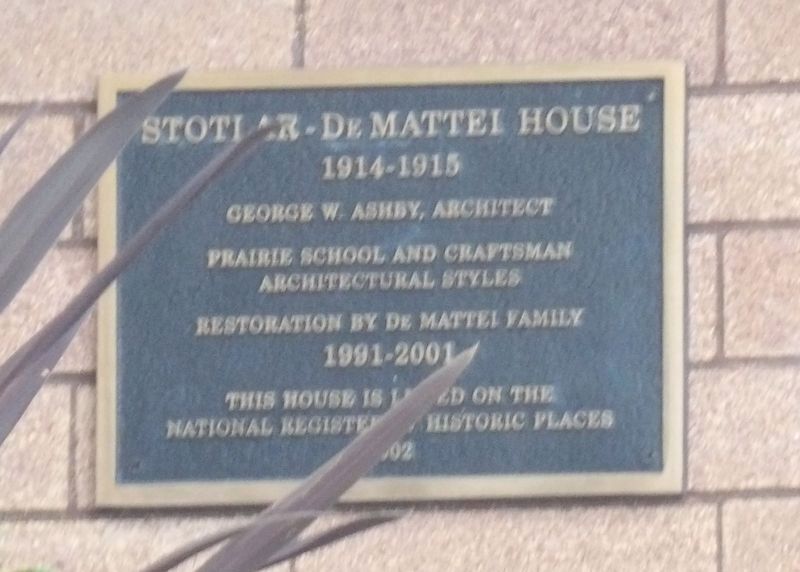 Stotlar - De Mattei House Marker image. Click for full size.