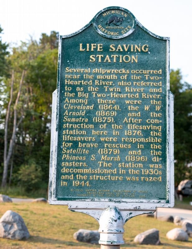 Life Saving Station Marker, Side Two. Click for full size. Life Saving Station Marker, Side Two image. Click for full size.