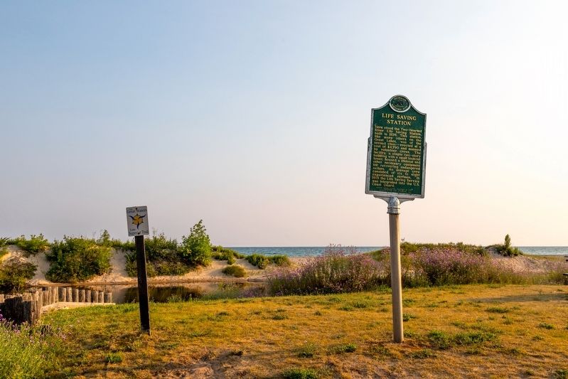Life Saving Station Marker. Click for full size. Life Saving Station Marker image. Click for full size.