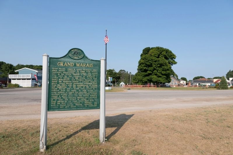 Grand Marais Marker. Click for full size. Grand Marais Marker image. Click for full size.