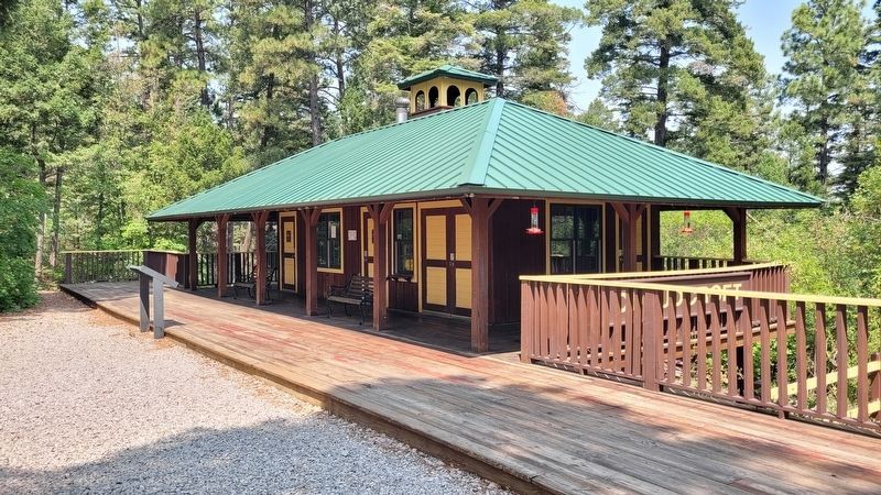 The Trestle Depot at the recreation area and Marker. Click for full size. The Trestle Depot at the recreation area and Marker image. Click for full size.