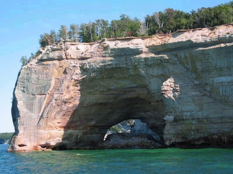 Grand Portal at Pictured Rocks National Lakeshore. Click for full size. Grand Portal at Pictured Rocks National Lakeshore image. Click for full size.