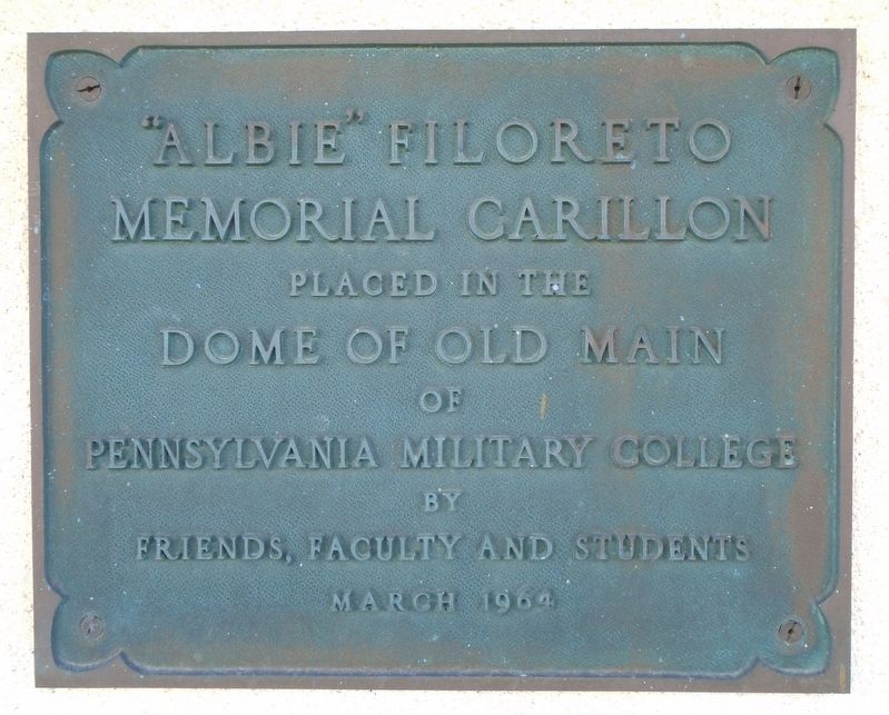 "Albie" Filoreto Memorial Carillon Marker. Click for full size. "Albie" Filoreto Memorial Carillon Marker image. Click for full size.