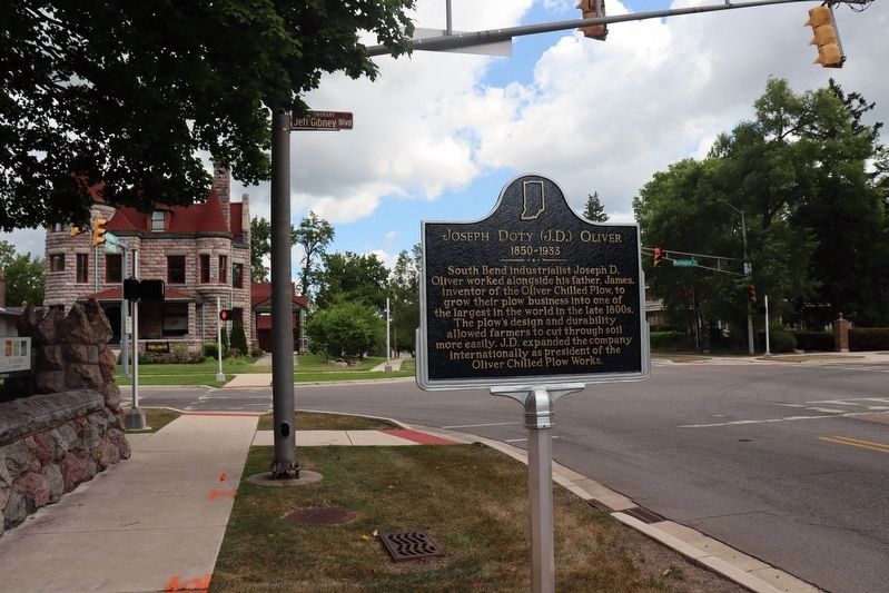 Joseph Doty (J.D.) Oliver / Home of Joseph D. Oliver Marker. Click for full size. Joseph Doty (J.D.) Oliver / Home of Joseph D. Oliver Marker image. Click for full size.