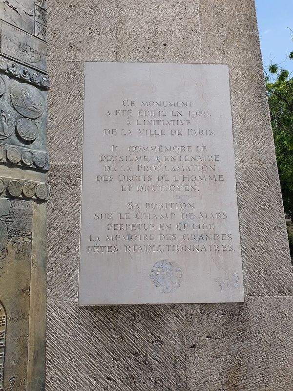 Proclamation of Human and Citizen Rights Memorial Marker image. Click for full size.