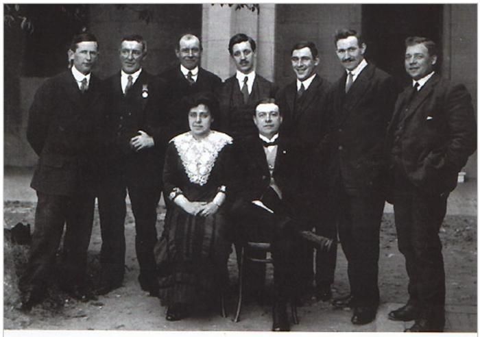 William Bakewell, Sir Ernest Shackleton and Others Photographed in Buenos Aires, Argentina. Click for full size. William Bakewell, Sir Ernest Shackleton and Others Photographed in Buenos Aires, Argentina image. Click for full size.
