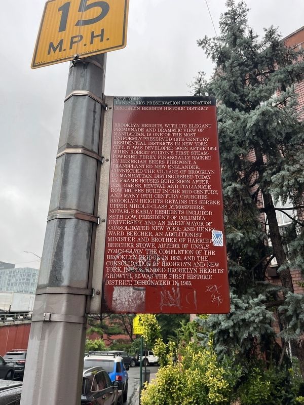 Brooklyn Heights Historic District Marker image. Click for full size.