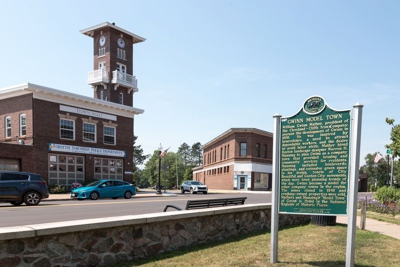 Gwinn Model Town Marker image. Click for full size.