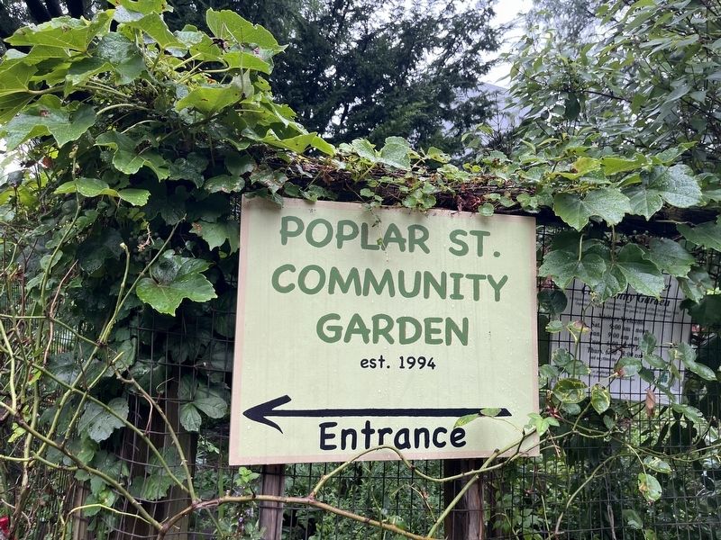 Additional signage on the garden perimeter. Click for full size. Additional signage on the garden perimeter image. Click for full size.
