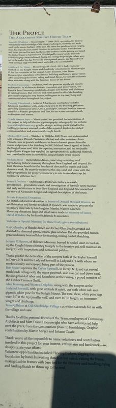 The Alexander Knight House Team image. Click for full size.