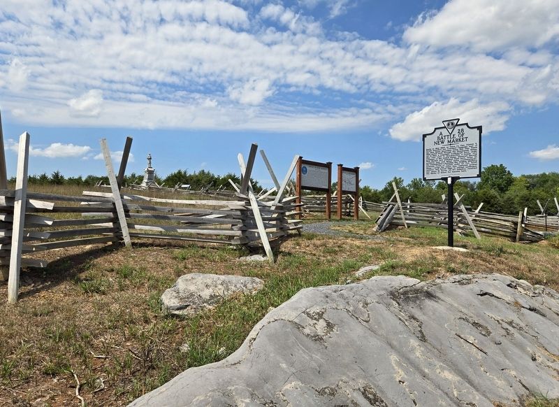 Battle of New Market Marker. Click for full size. Battle of New Market Marker image. Click for full size.