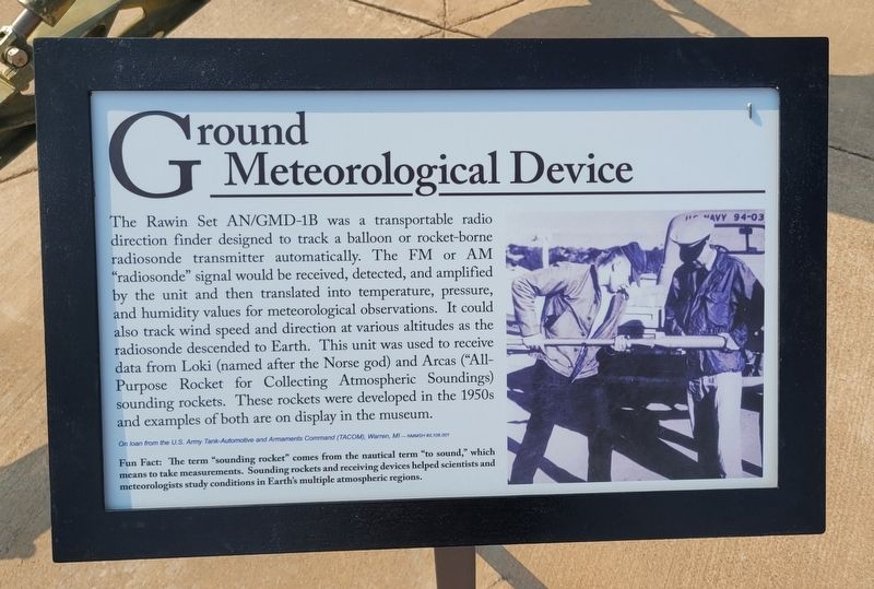Ground Meteorological Device Marker image. Click for full size.