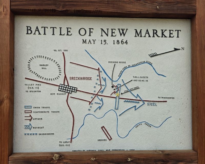 Battle of New Market Marker. Click for full size. Battle of New Market Marker image. Click for full size.
