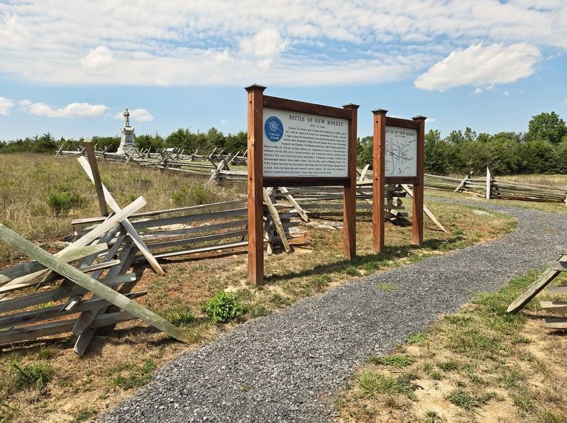 Battle of New Market Marker. Click for full size. Battle of New Market Marker image. Click for full size.