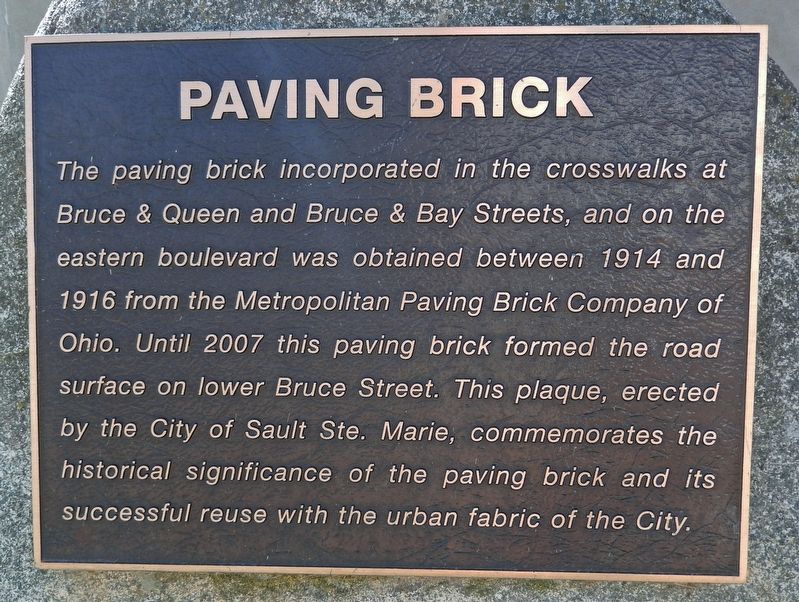 Paving Brick Marker. Click for full size. Paving Brick Marker image. Click for full size.