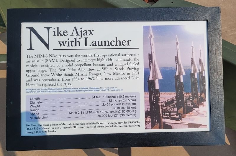 Nike Ajax with Launcher Marker. Click for full size. Nike Ajax with Launcher Marker image. Click for full size.