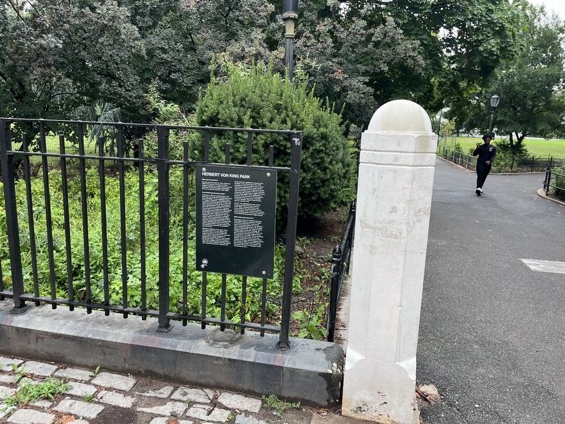 Herbert Von King Park Marker image. Click for full size.