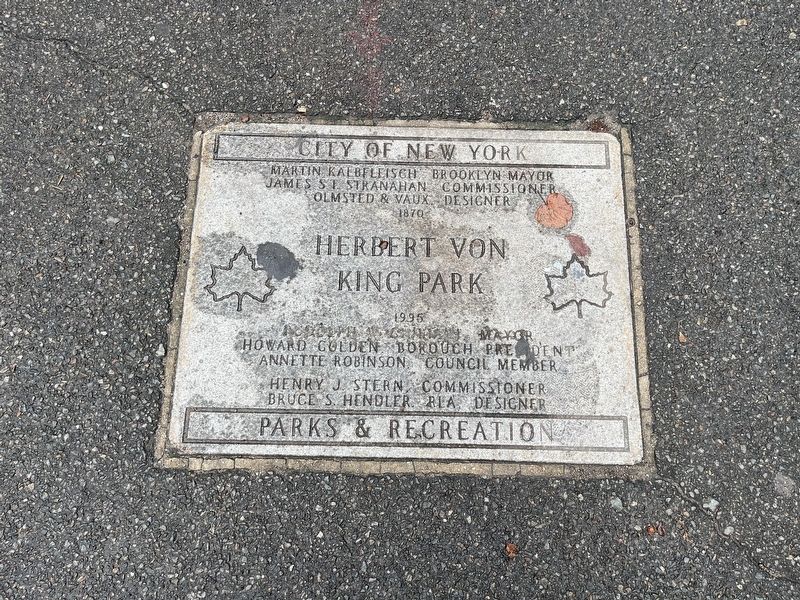 Dedication plaque for the park image. Click for full size.