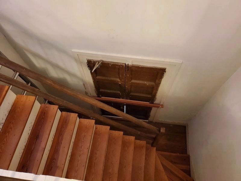 The Servant Entrance and stairs from the interior, taken from the balcony at Hopewell Presbyterian. Click for full size. The Servant Entrance and stairs from the interior, taken from the balcony at Hopewell Presbyterian image. Click for full size.