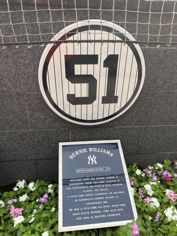 Bernie Williams Marker. Click for full size. Bernie Williams Marker image. Click for full size.