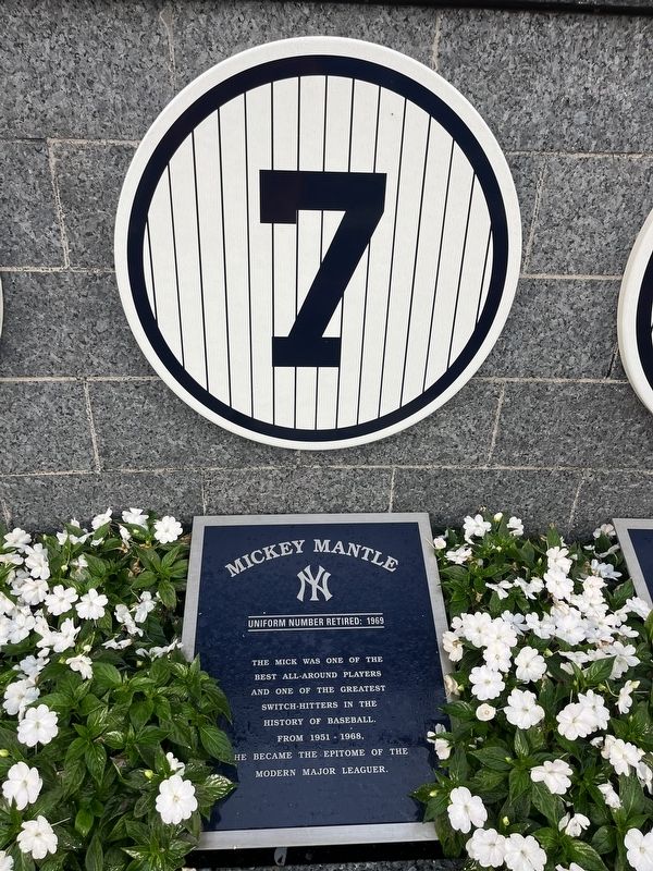 Mickey Mantle Marker. Click for full size. Mickey Mantle Marker image. Click for full size.