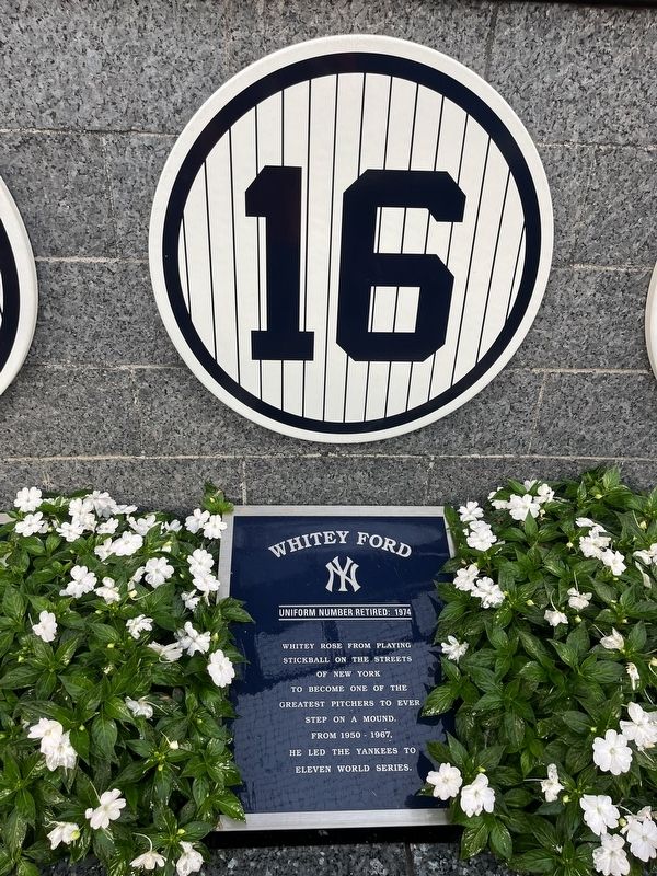 Whitey Ford Marker. Click for full size. Whitey Ford Marker image. Click for full size.