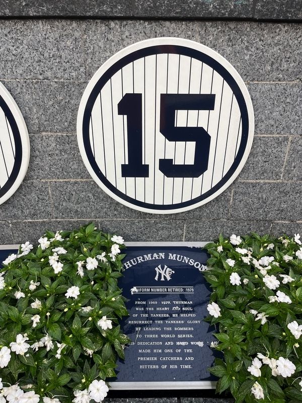 Thurman Munson Marker. Click for full size. Thurman Munson Marker image. Click for full size.
