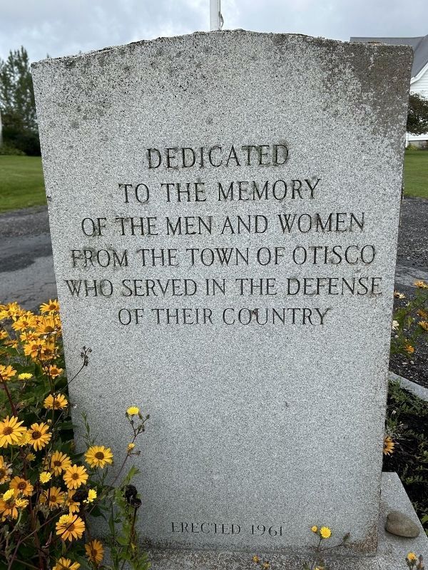 Otisco Veterans Memorial. Click for full size. Otisco Veterans Memorial image. Click for full size.