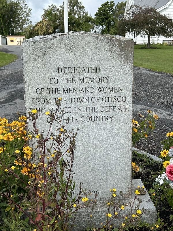 Otisco Veterans Memorial. Click for full size. Otisco Veterans Memorial image. Click for full size.