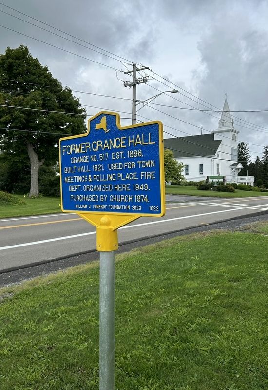 Former Grange Hall Marker. Click for full size. Former Grange Hall Marker image. Click for full size.