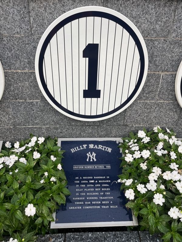 Billy Martin Marker. Click for full size. Billy Martin Marker image. Click for full size.