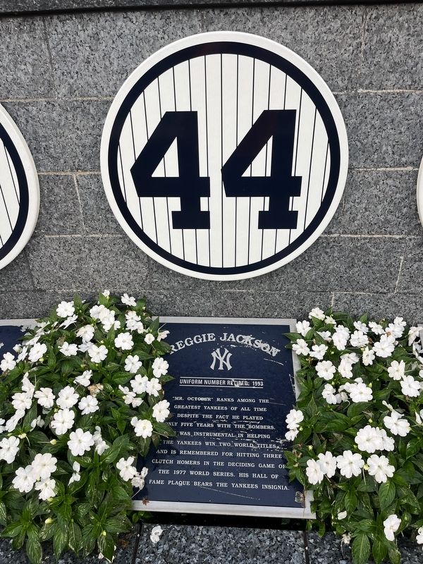 Reggie Jackson Marker. Click for full size. Reggie Jackson Marker image. Click for full size.