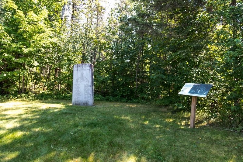Centennial Memorial Monument and Tragedy Underground Marker. Click for full size. Centennial Memorial Monument and Tragedy Underground Marker image. Click for full size.