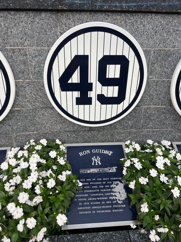 Ron Guidry Marker image. Click for full size.