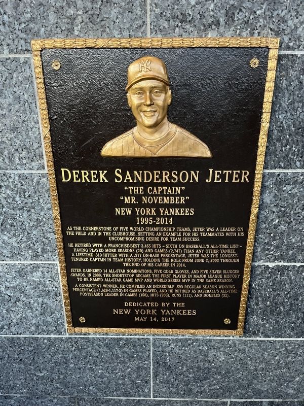 Derek Sanderson Jeter Marker image. Click for full size.