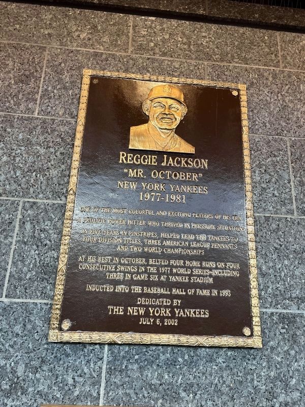 Reggie Jackson Marker image. Click for full size.